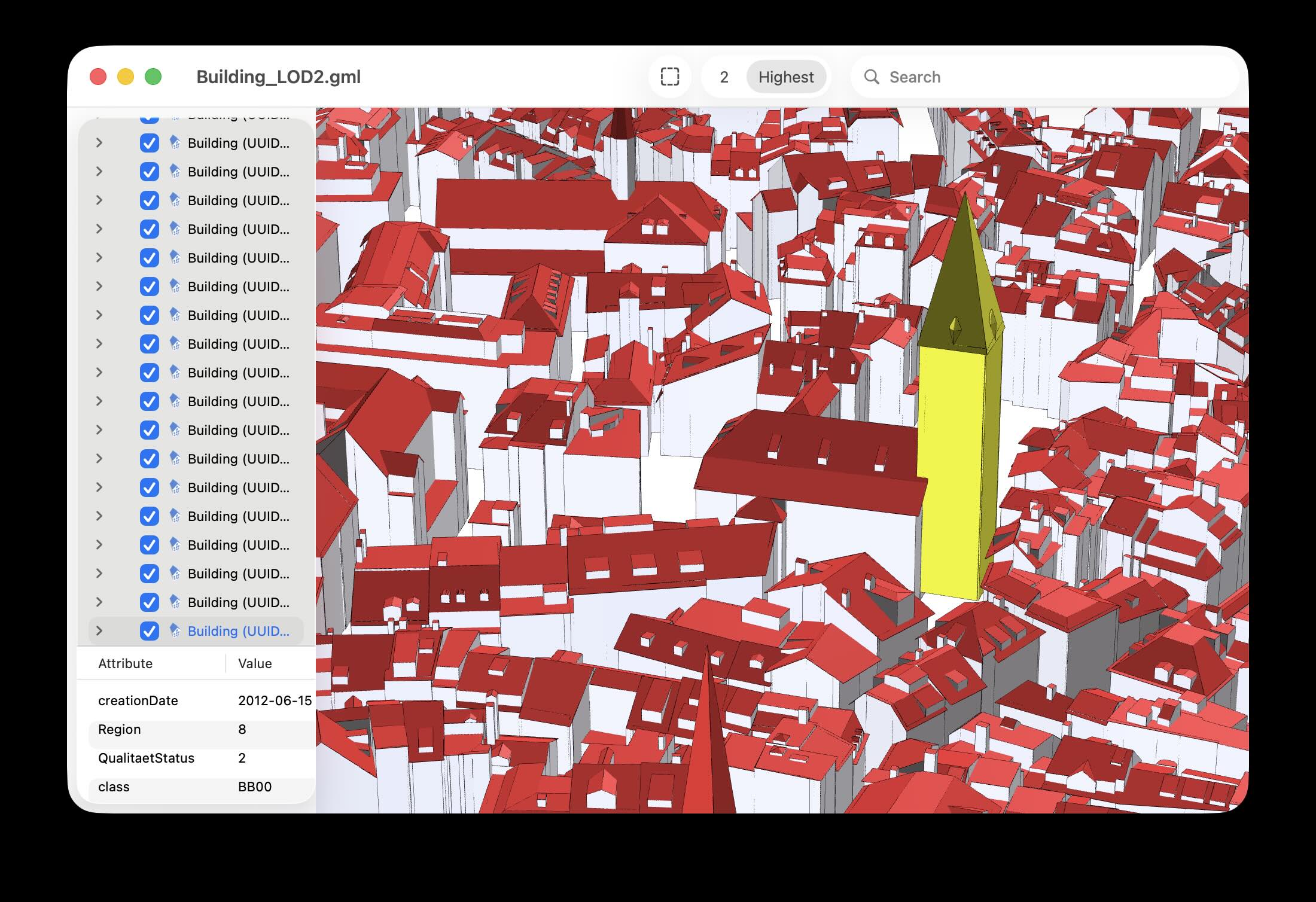 LOD2 example