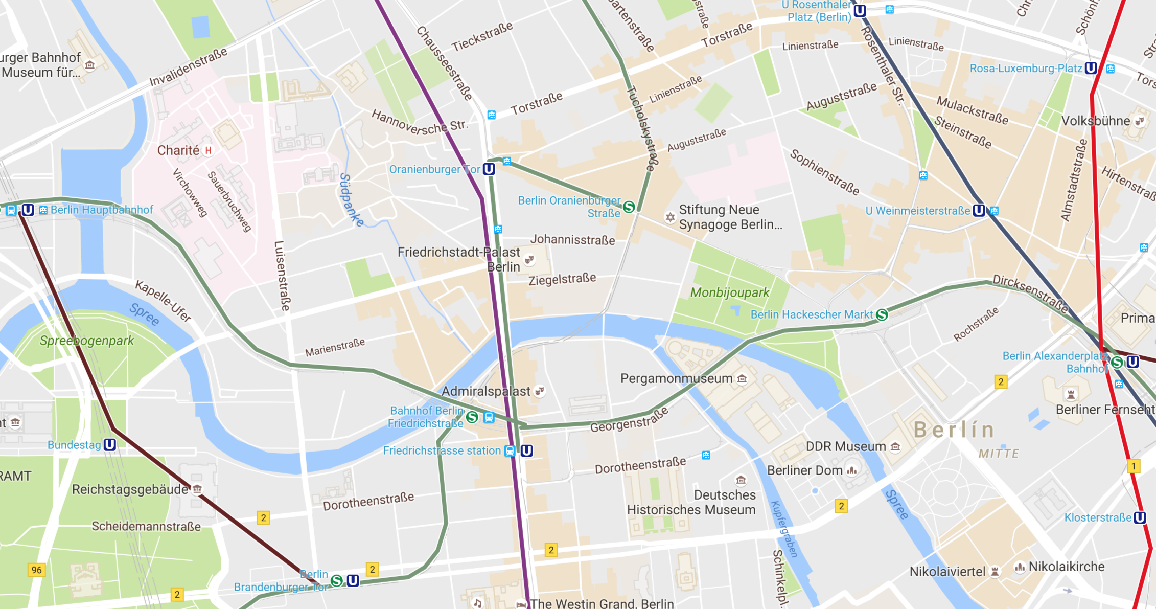 Berlin in Google Maps