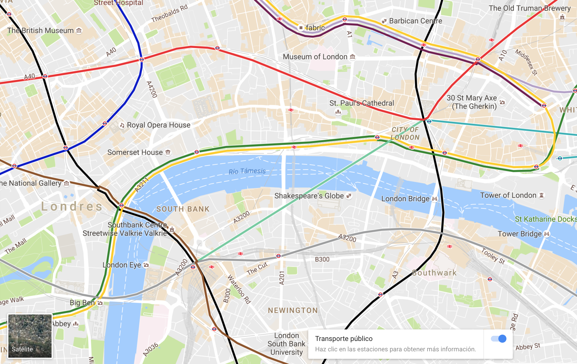 London in Google Maps