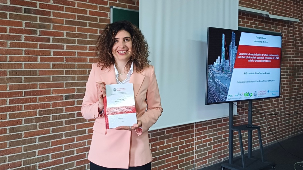 María Sánchez Aparicio after the PhD defense